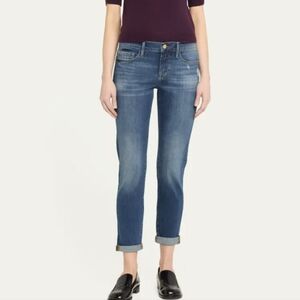 Frame Denim Le Garcon Straight Jeans In Azure Size 27